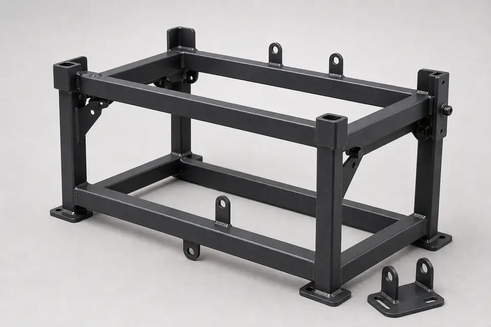 Custom welded metal frames